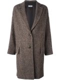 tweed check coat