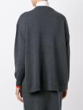 crew neck loose-fit jumper