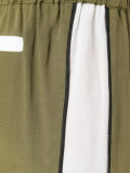 bicolour cropped trousers