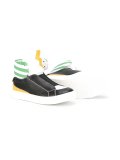 lightning bolt hi-top sneakers