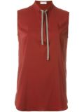 metallic tie top