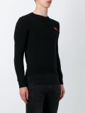 v neck fine knit jumper