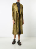 pleated coat