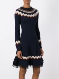 chevron knitted dress