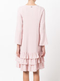 tiered knee-length dress 