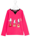 circus cat print top