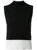 ribbed contrast tank 