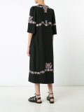 cut-out detail buttoned dress