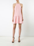 pleated trim dress 