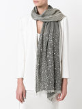 sequins trim scarf 