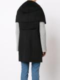sleeveless shawl collar coat