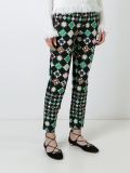 geometric print trousers