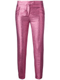 Metallic tailored trousers