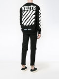 diagonal spray print sweatshirt
