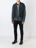 gilet detail hoodie