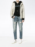 quilted hooded jacket