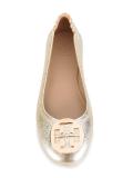 metallic ballerinas