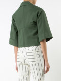 cropped button-up jacket