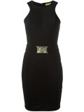 belted sleeveless dress  