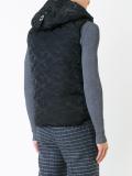 camouflage print sleeveless jacket 