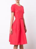 belted flared dress