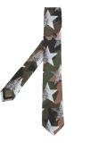 star print tie 