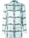 checked print shirt