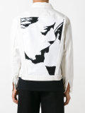 kiss print denim jacket