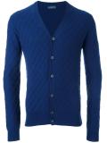 jacquard v neck cardigan