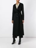 single breasted belted coat  