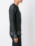contrast ribbed sweater