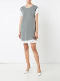 lace detailing T-shirt dress