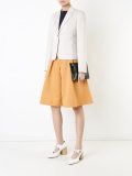 logo embossed clutch