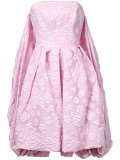 strapless floral dress