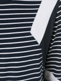 geometric insert striped top