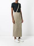 shoulder-strap cargo skirt 