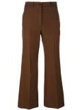 pleated flared trousers