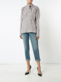 asymmetric button shirt