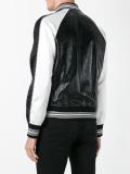 monochrome bomber jacket