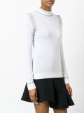 glitter detail knitted top