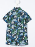 palm tree print romper 