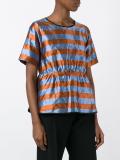 striped crinckled top