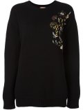 floral embroidery sweater