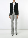 striped flared trousers 
