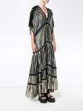 Metallic Silk-Blend Gown