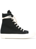 perforated high-top sneakers