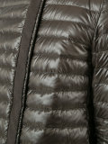 collarless padded jacket