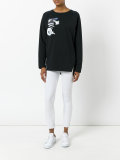 planet print sweatshirt