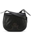 perforated detail crossbody bag