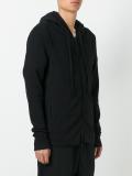 zipped hoodie